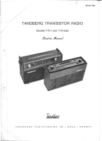 Tandberg TTR-1 - Service Manual 